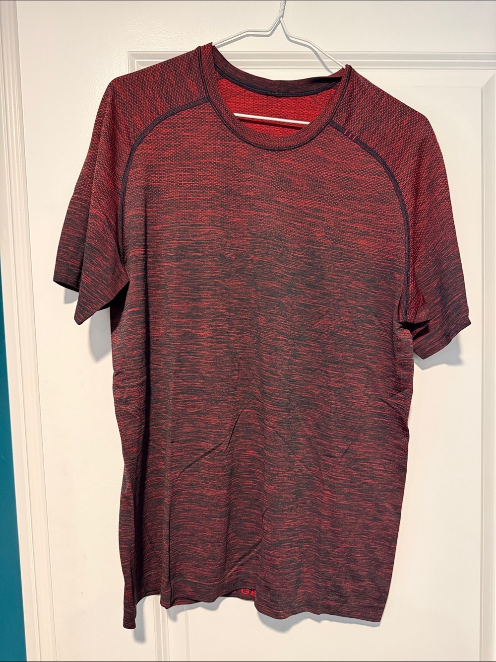 lululemon athletica Men's Short-Sleeve Heathered Red Performance Tee